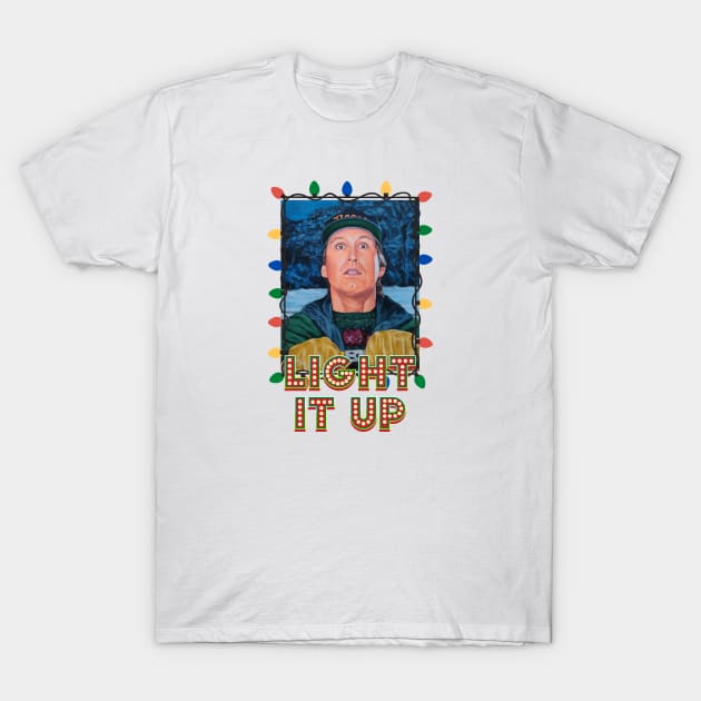 Light It Up Clark Griswold Christmas Vacation T-Shirt by CB Creative Images